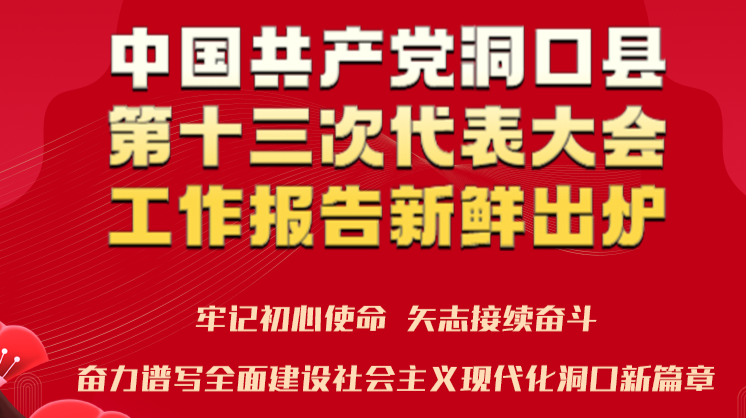 中国共产党洞口县第十三次代表大会工作报告新鲜出炉！