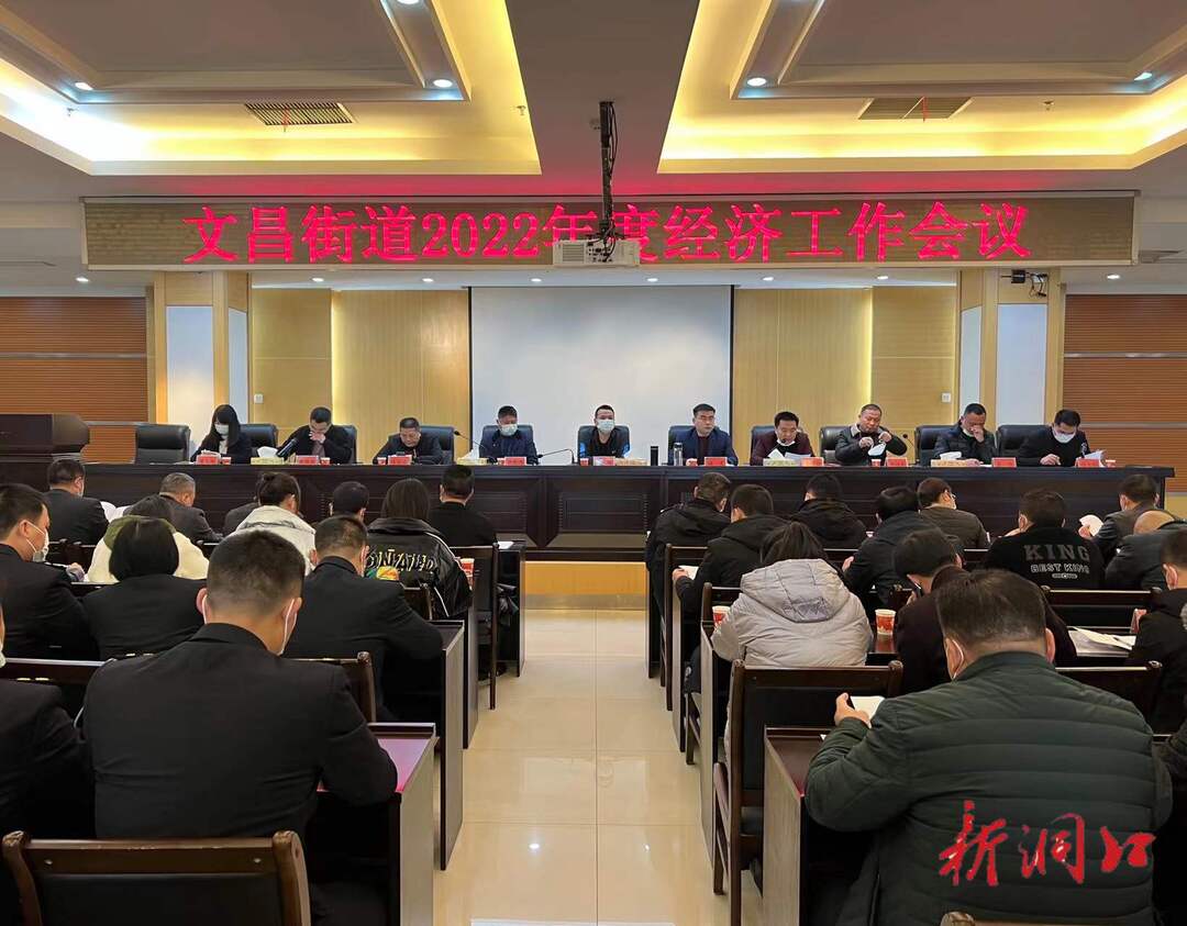 洞口县文昌街道召开2022年度经济工作会议