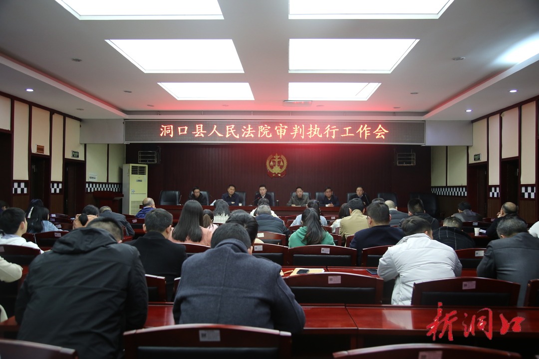 洞口法院召开审判执行工作推进会