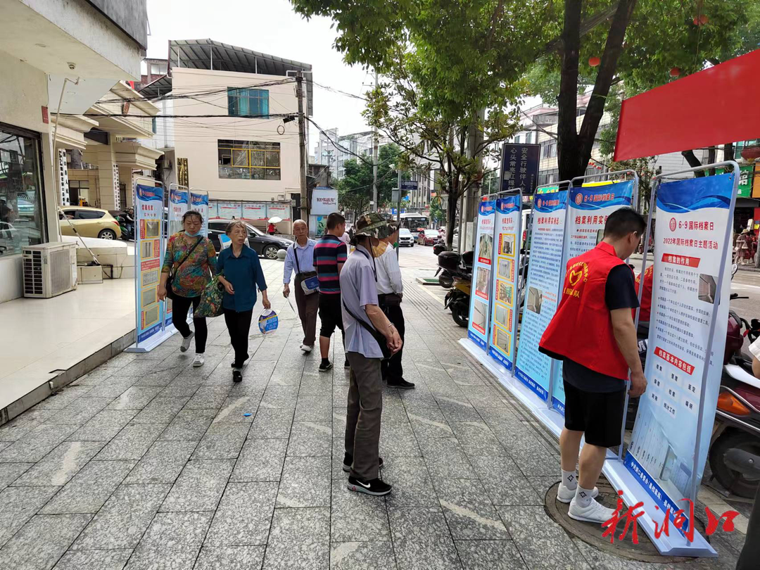 洞口县档案局开展“喜迎二十大 档案颂辉煌”6•9国际档案日宣传活动
