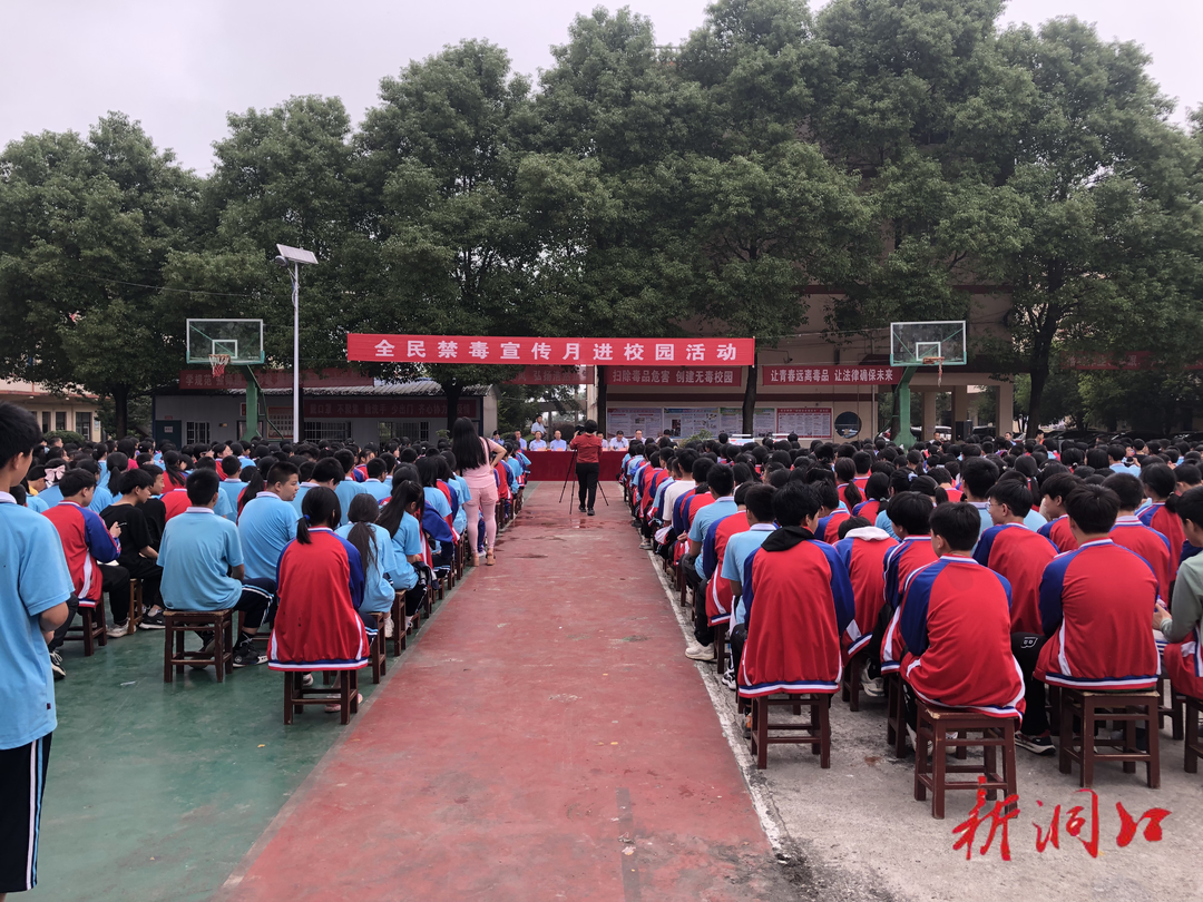 花古街道：全民禁毒宣传月  禁毒宣传进校园