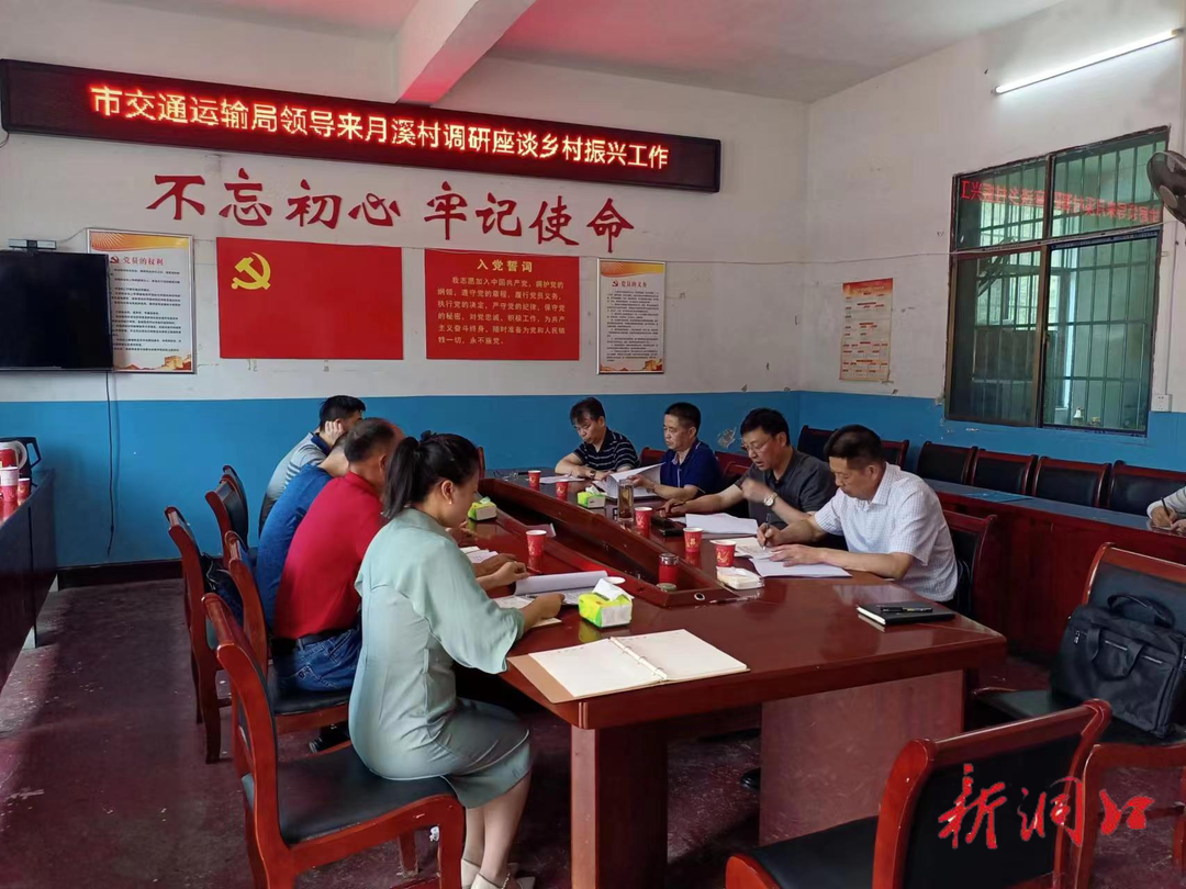 李叶松一行到洞口县月溪村调研指导乡村振兴工作