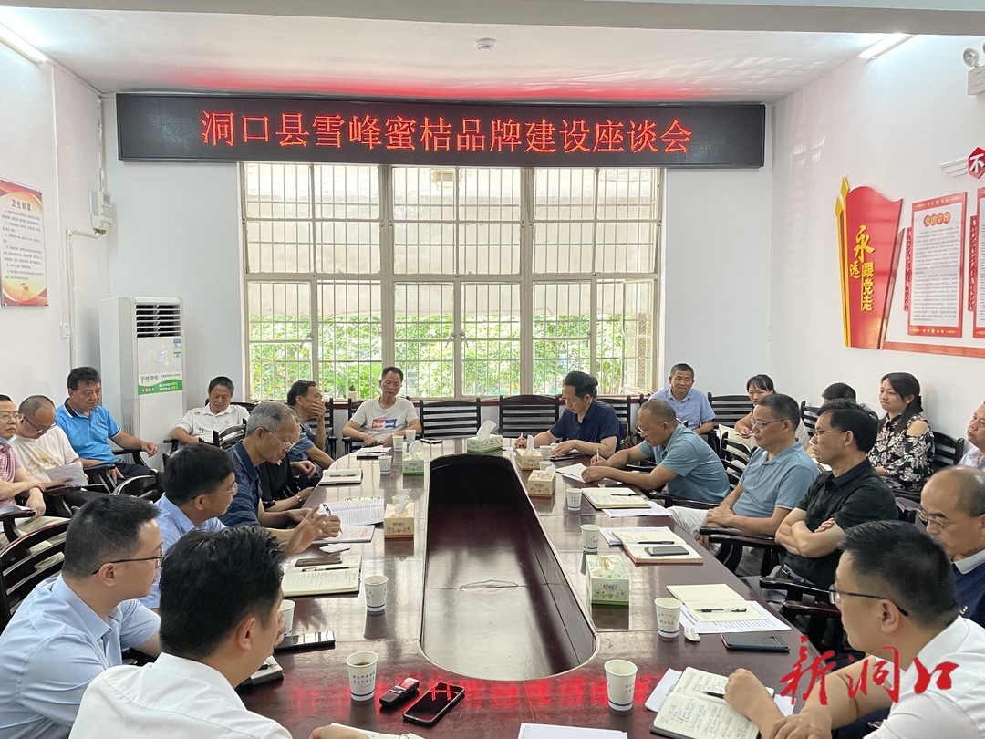 洞口县召开雪峰蜜桔品牌建设座谈会