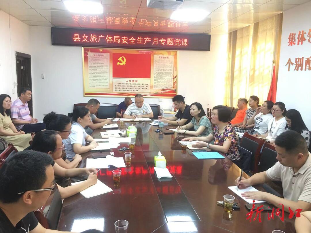 洞口县文旅广体局“入社区、进企业” 扎实开展“安全生产月”活动