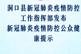 洞口县新冠肺炎疫情防控工作指挥部发布 新冠肺炎疫情防控公众健康提示