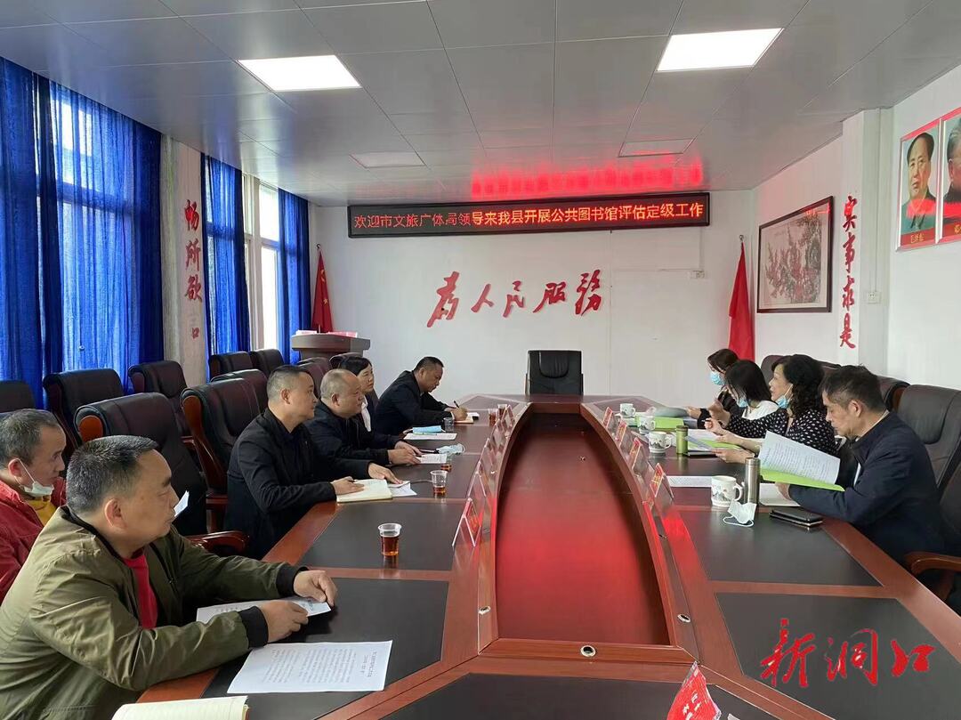 市文旅广体局来我县督导第七次公共图书馆评估定级工作