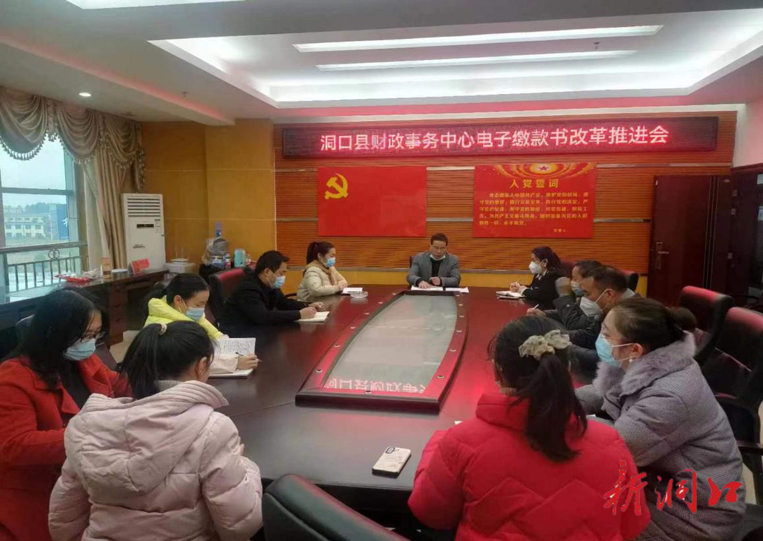 【洞口县学习宣传贯彻党的二十大精神】【建好实干大擂台 拼出新担当】之八十五 洞口县财政事务中心召开电子缴款书改革推进会与业务培训会