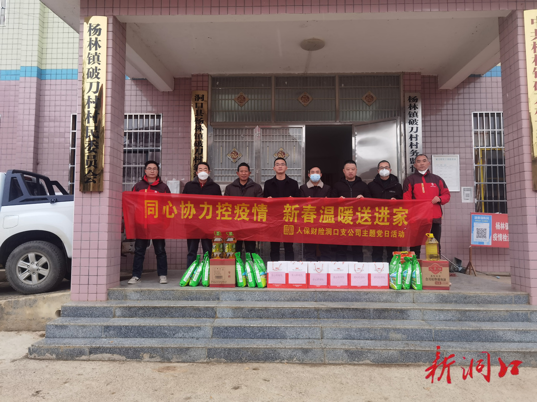 人保财险洞口支公司开展同心抗疫•温暖过年活动