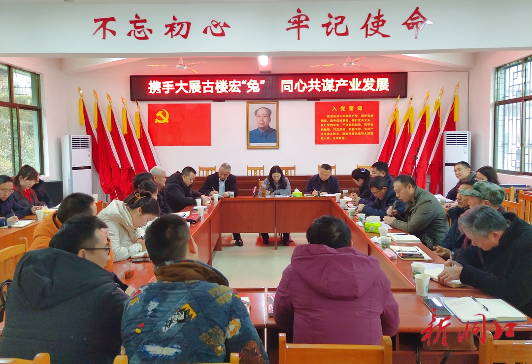 古楼乡召开产业发展年暨企业家乡贤座谈会