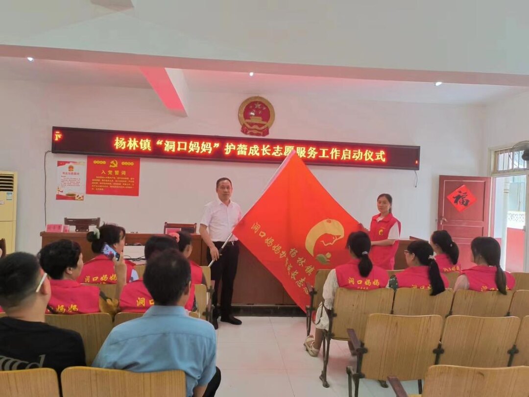 杨林镇举行“洞口妈妈”护蕾成长志愿服务工作启动仪式