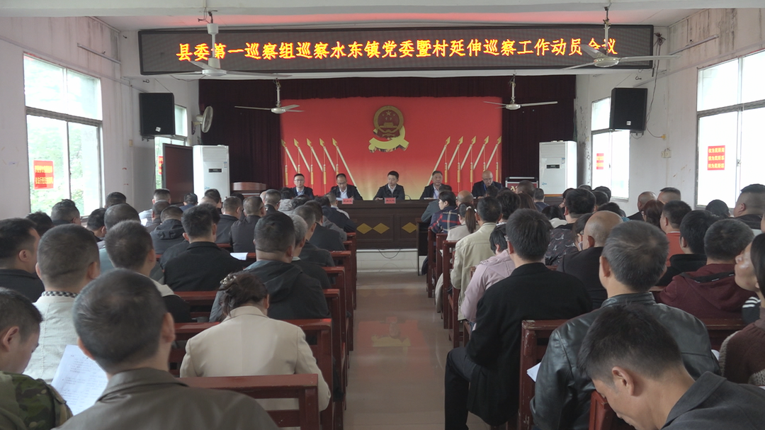 县委第一巡察组召开巡察水东镇党委暨村延伸巡察工作动员会