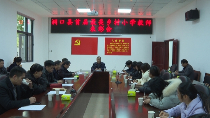 洞口县举行首届最美乡村小学教师表彰会