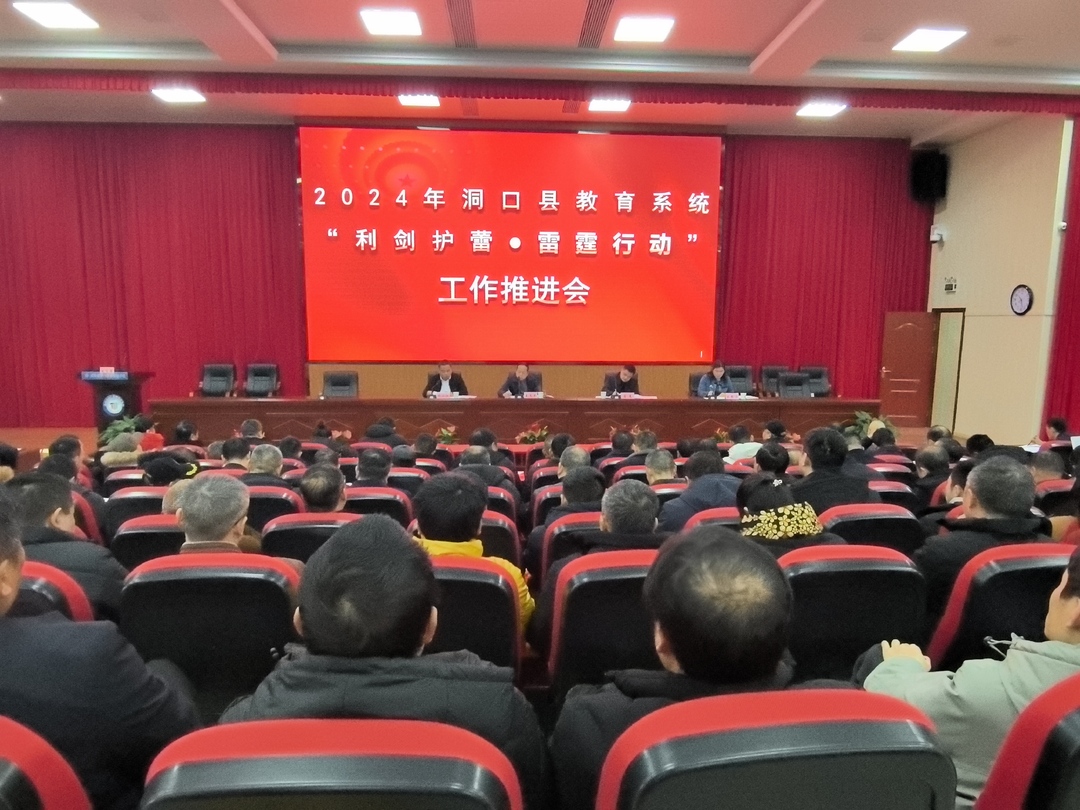 洞口县教育局召开“利剑护蕾·雷霆行动”工作推进会