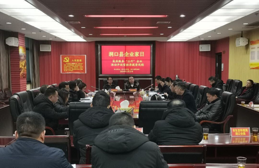 洞口县举行“聚焦服务‘三外’企业  推动开放型经济提质促稳”主题“企业家日”活动