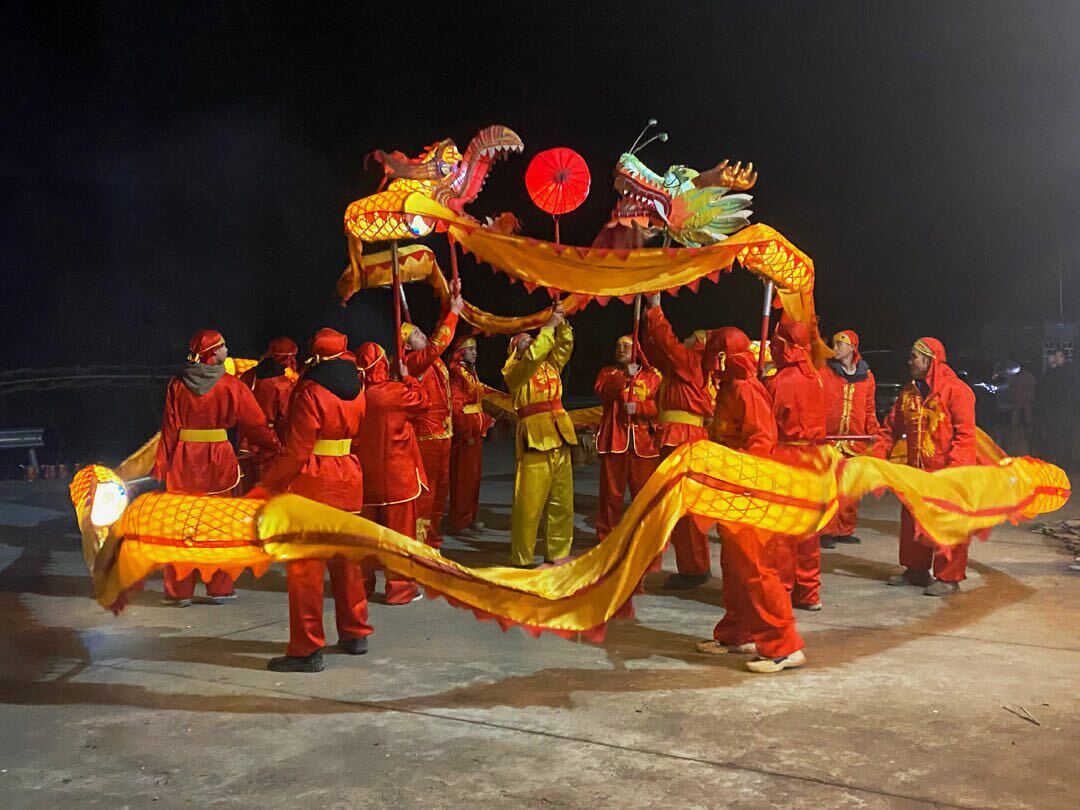 渣坪乡：舞龙灯 闹新春 传统民俗年味浓
