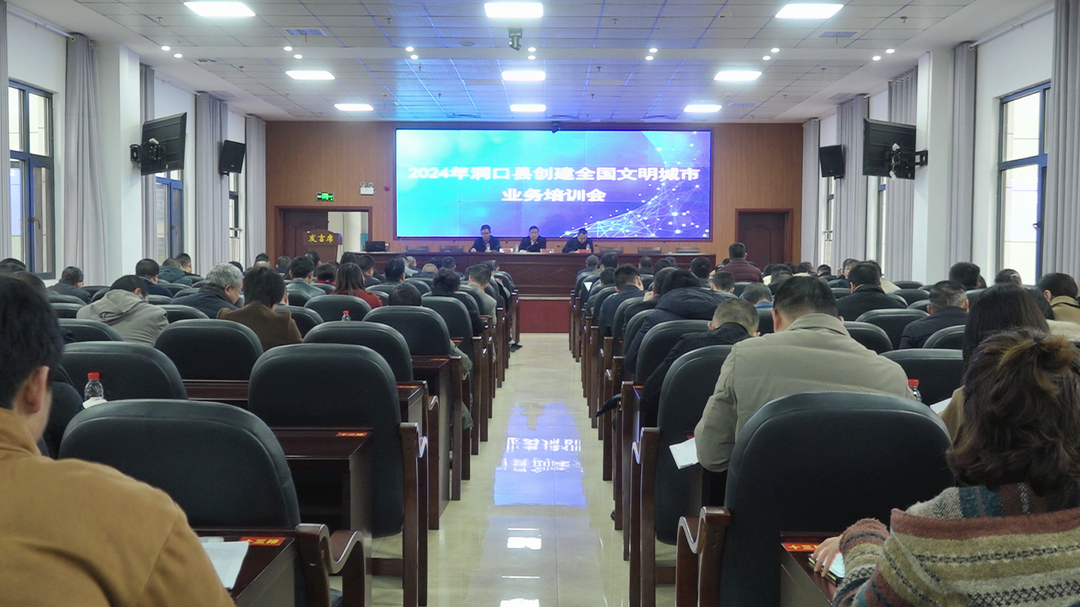 我县召开2024年创建全国文明城市业务培训会