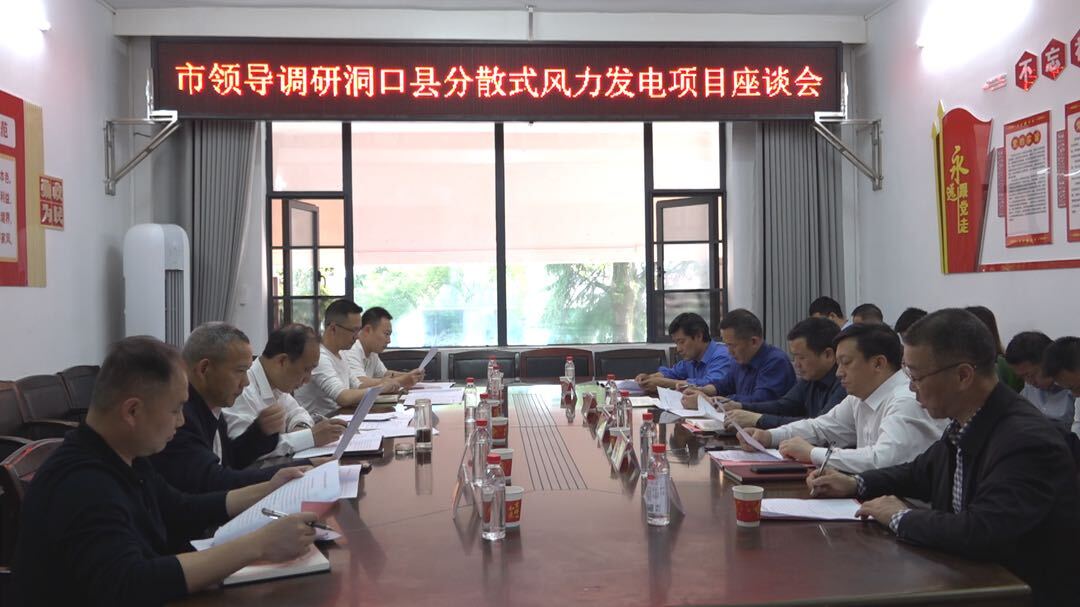 杨博理来我县调研分散式风电项目建设