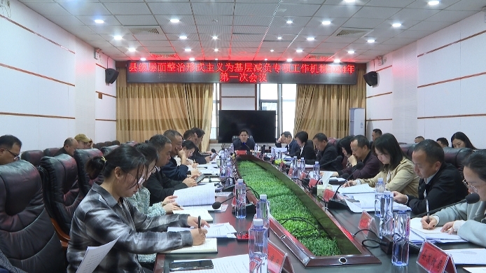 洞口县召开县级层面整治形式主义为基层减负专项工作机制2024年第一次会议