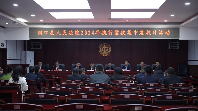 洞口县人民法院举行执行案款集中发放日活动