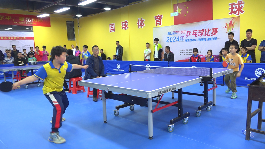洞口县举行2024年中小学生乒乓球赛