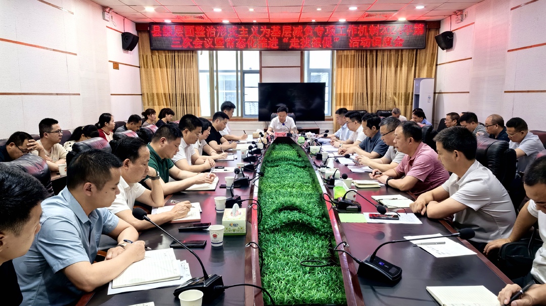﻿洞口县召开整治形式主义为基层减负暨常态化推进“走找想促”活动调度会(图1)