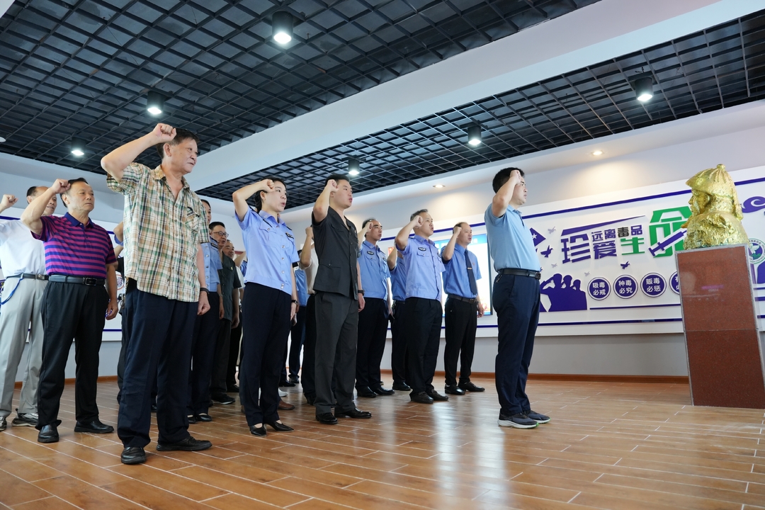 洞口县开展“6.26”国际禁毒日集中宣传活动(图2)