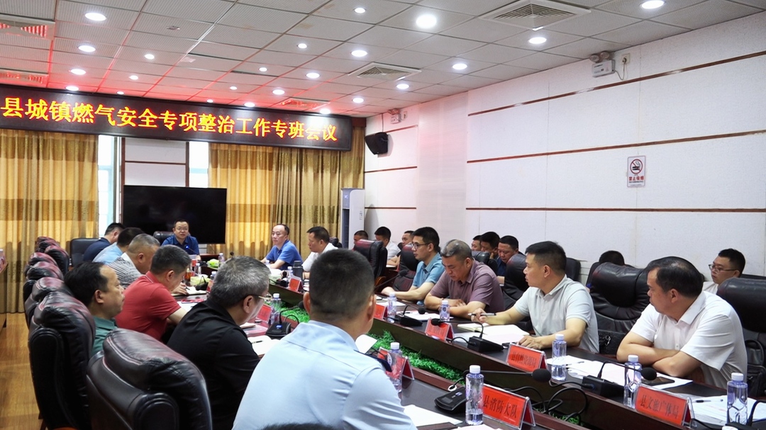 洞口县召开城镇燃气安全专项整治工作专班会议(图1)