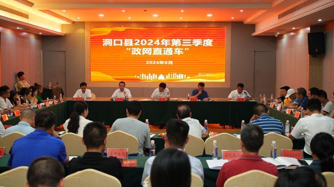 洞口县举行2024年第三季度“政网直通车”活动