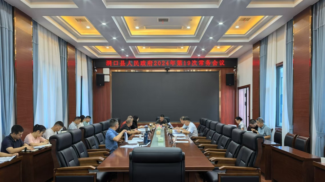 洞口县人民政府召开2024年第19次常务会议(图1)