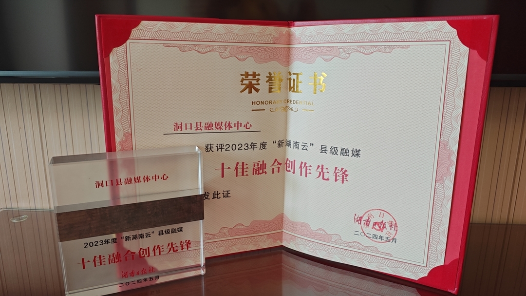 ​洞口县融媒体中心获评2023年度“新湖南云”县级融媒“十佳融合创作先锋”称号(图3)