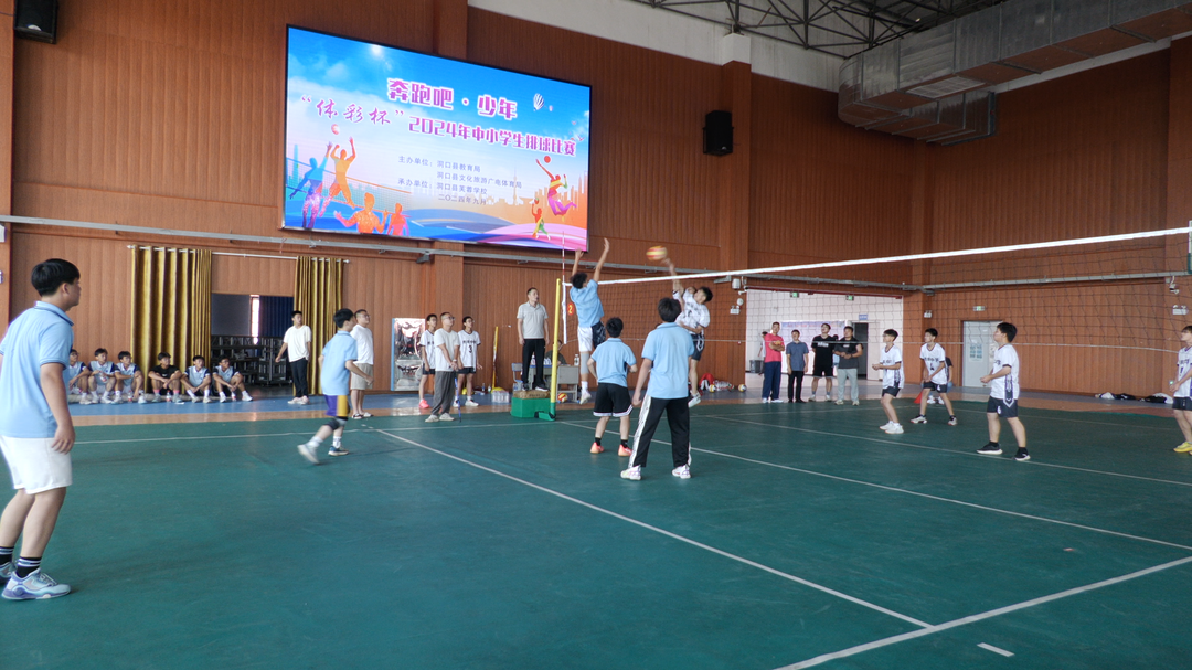 洞口县“体彩杯” 2024年中小学生排球比赛开幕(图2)
