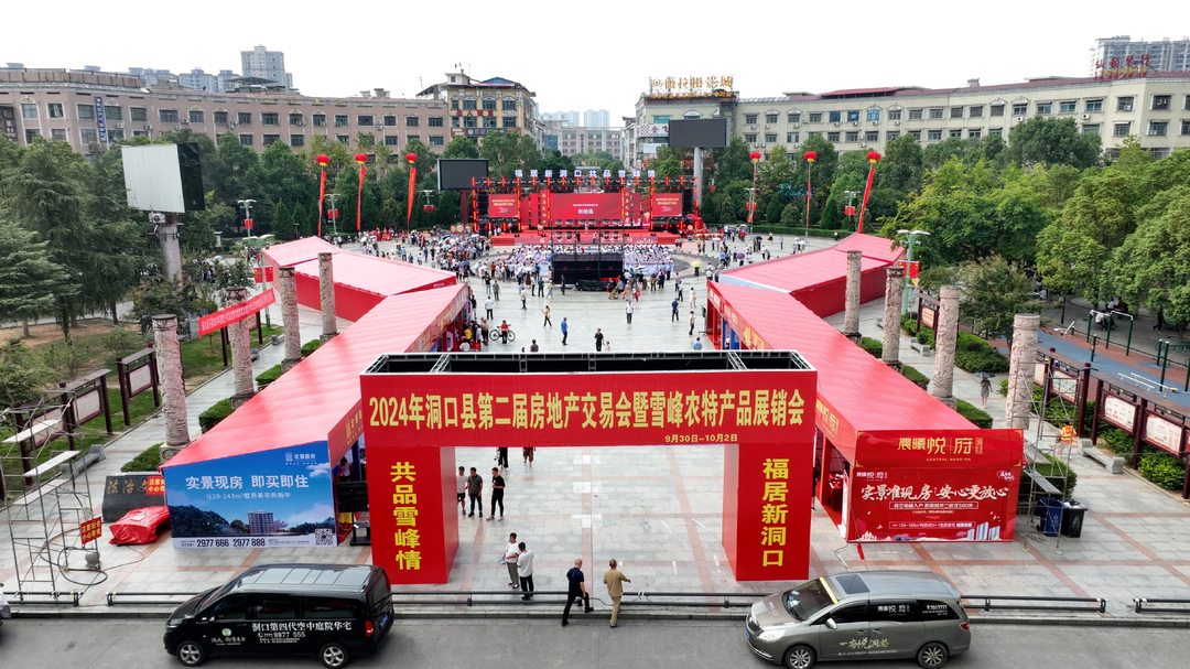 福居新洞口 共品雪峰情——洞口县第二届房地产交易会暨雪峰农特产品展销会（消费品以旧换新宣传会）盛大开幕(图1)