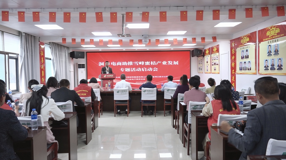 洞口县启动电商助推雪峰蜜桔产业发展专题活动(图1)