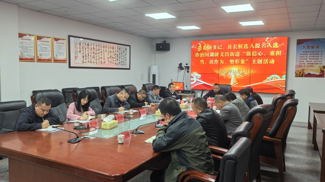 许治国到文昌街道调研“强信心、重担当、敢作为、塑形象”主题活动开展情况(图1)