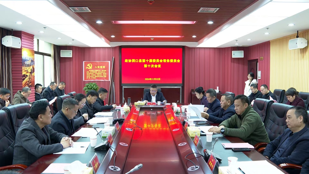 政协洞口县第十届委员会常务委员会召开第十次会议(图1)