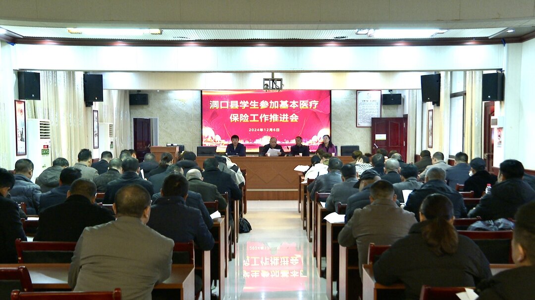 洞口县学生参加基本医疗保险工作推进会召开(图1)