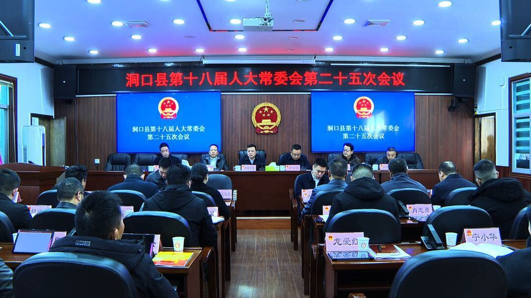 洞口县第十八届人大常委会召开第二十五次会议