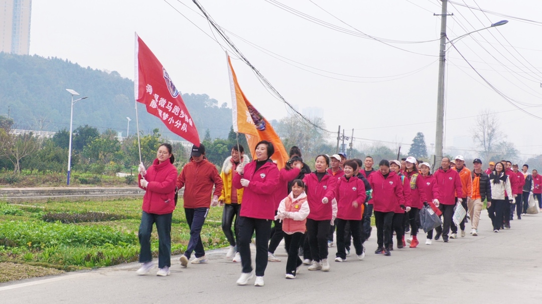 倡导绿色环保 建设美丽洞口——洞口县微马跑步协会开展“绿色环保毅行 橙色乐庆周年”志愿活动