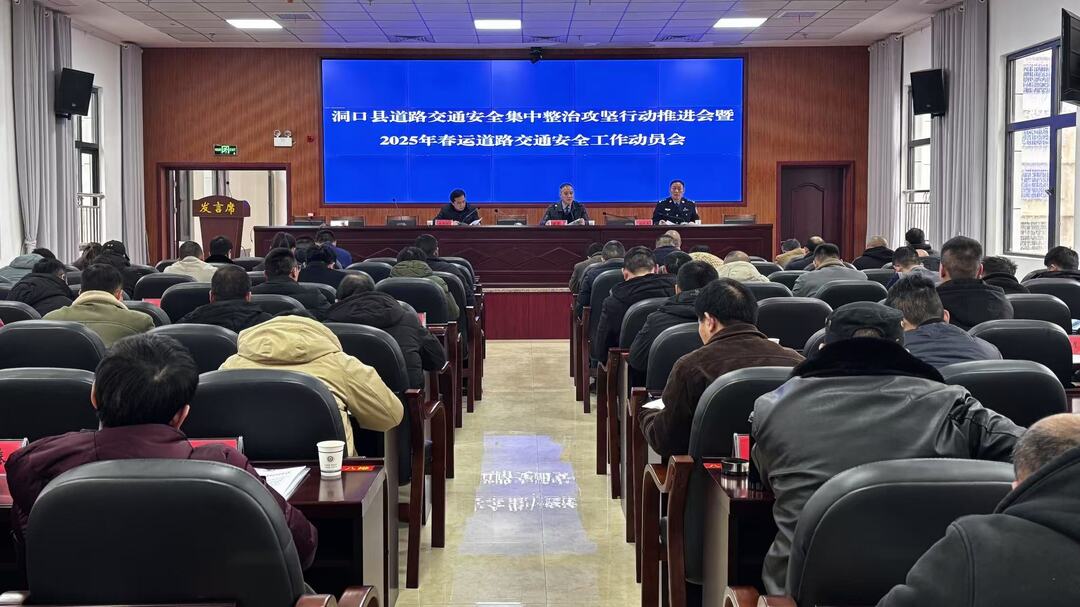 洞口县道路交通安全集中整治攻坚行动推进会暨2025年春运道路交通安全工作动员会召开
