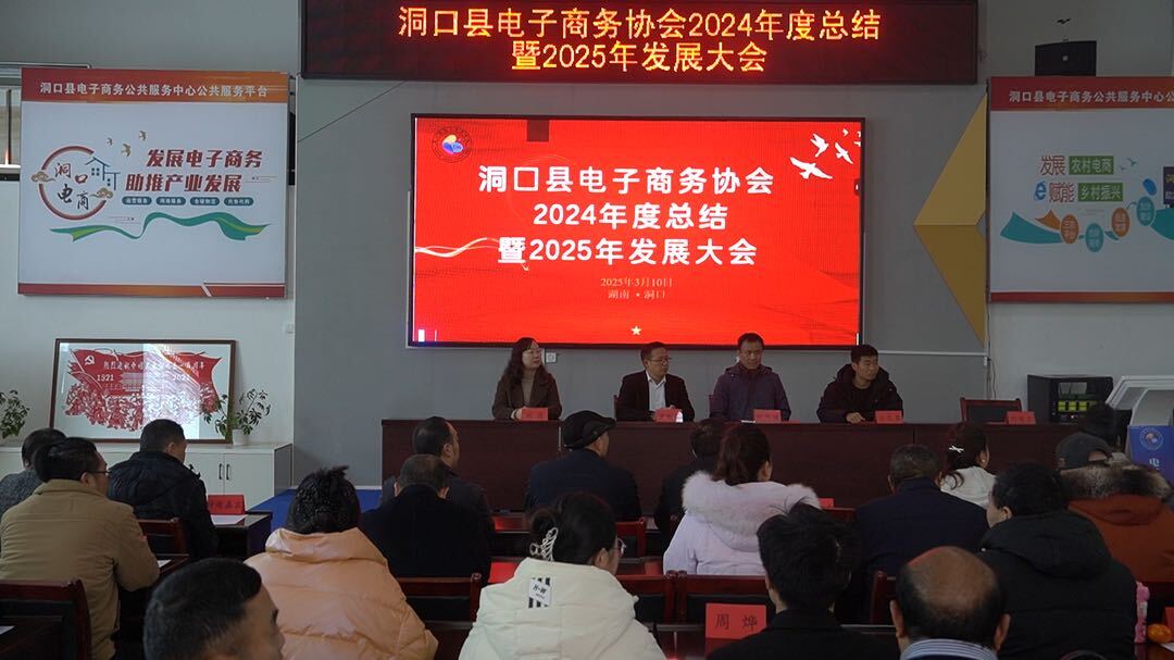 洞口县电子商务协会召开2024年度总结暨2025年发展大会