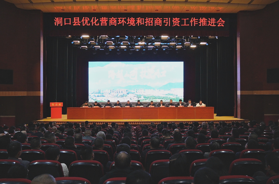 洞口县召开优化营商环境和招商引资工作推进会