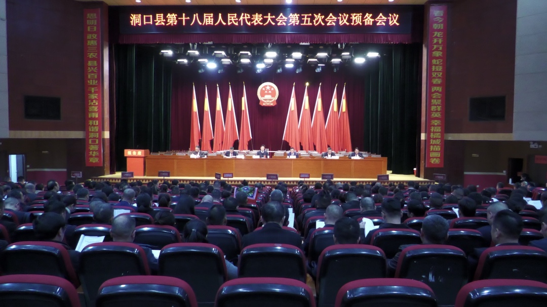 洞口县第十八届人民代表大会第五次会议举行预备会议