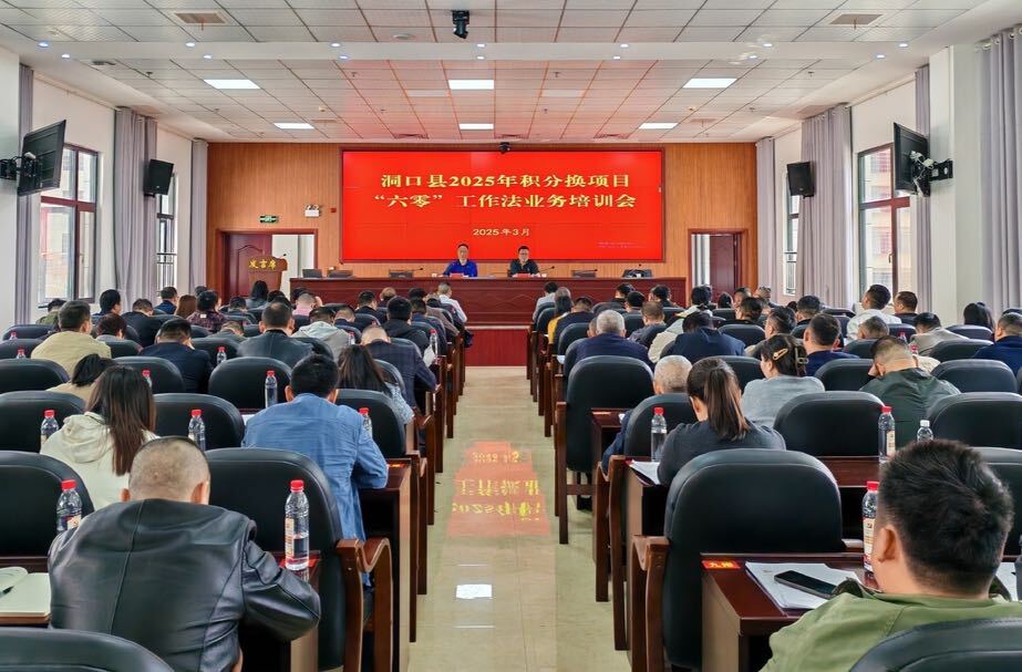 洞口县召开2025年积分换项目“六零”工作法业务培训会