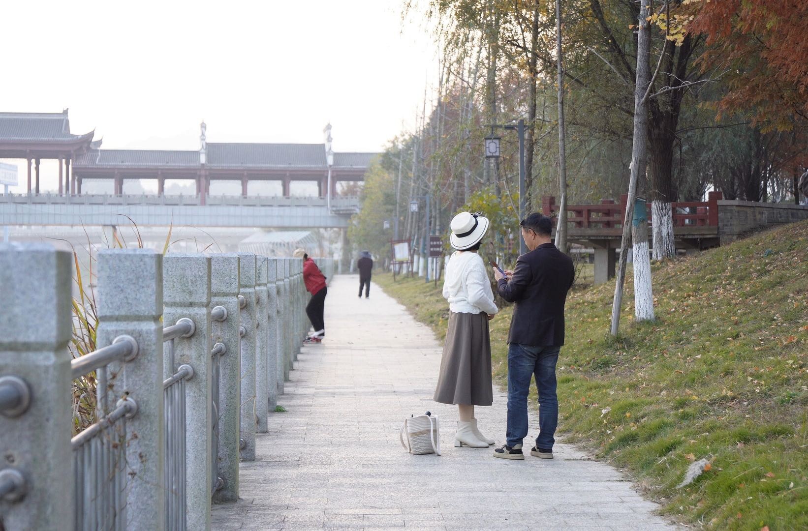 洞口：伏龙洲公园韵味浓 游人乐享好时光