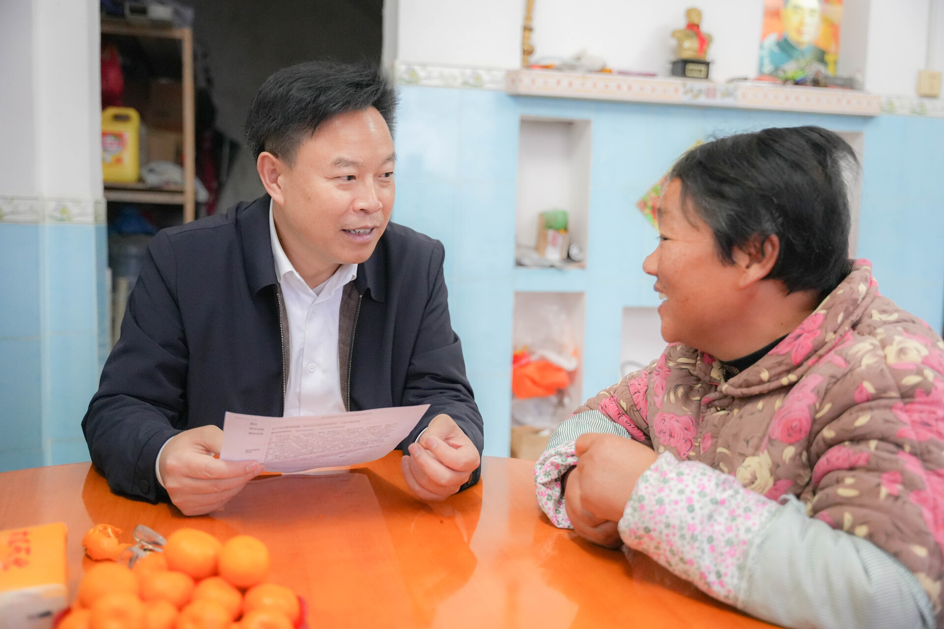 吴韬到雪峰街道调研乡村振兴工作并看望监测户