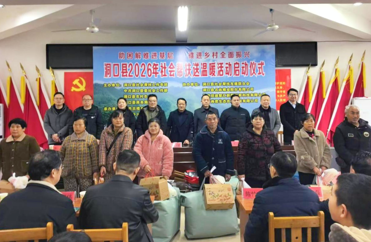 汇聚志愿力量 拥抱暖心桔城——洞口县委社会工作部组织开展新春系列志愿服务活动