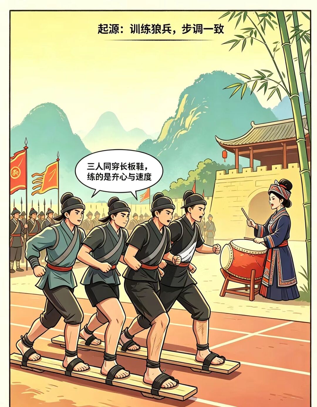邵阳市第六届少数民族传统体育运动会竞赛项目介绍——板鞋竞赛(图2)
