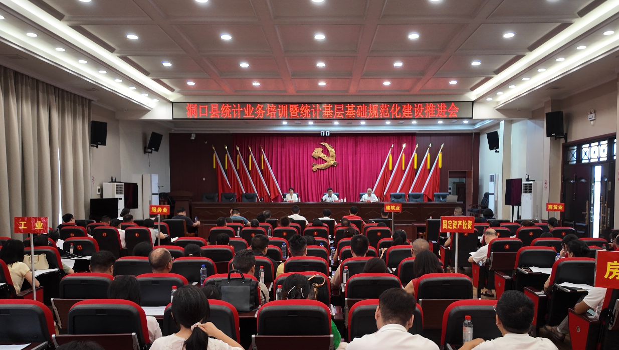 洞口县召开统计业务培训暨统计基层基础规范化建设推进会