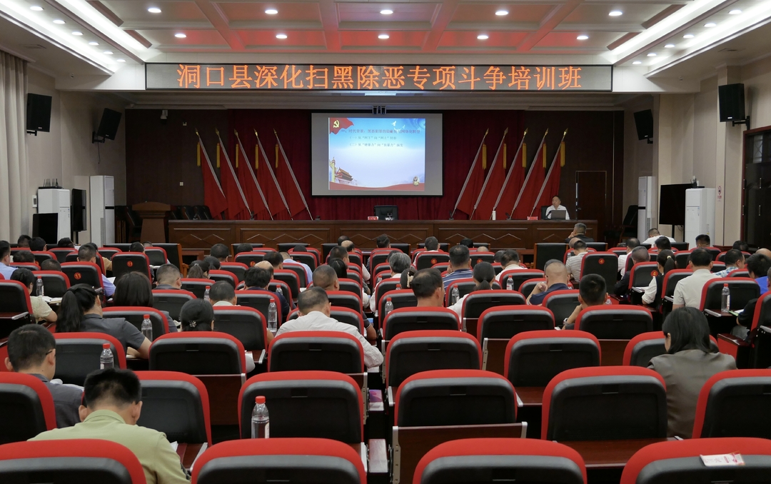 以训促干强本领 利剑护航保平安  ——洞口县举办深化扫黑除恶专项斗争专题培训班