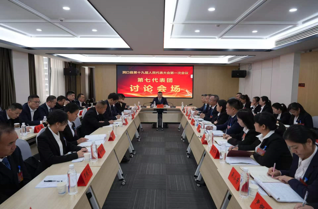 欧阳佑春参加洞口县第十九届人民代表大会第一次会议第七代表团分团讨论